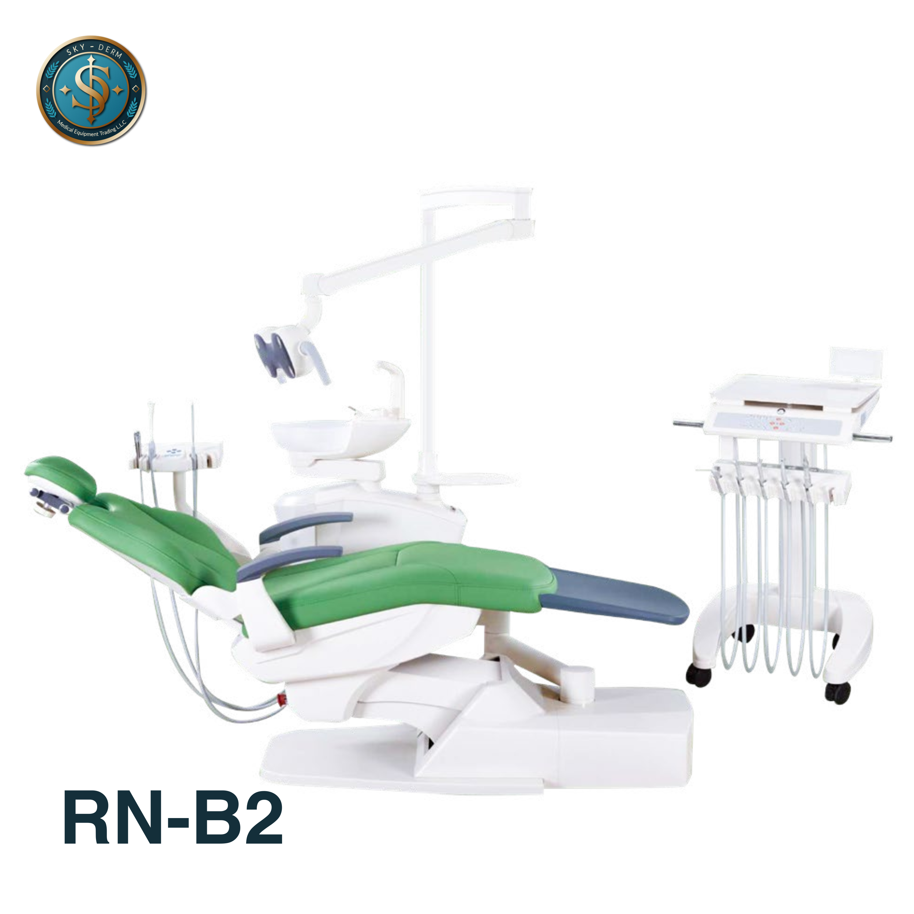 RN-B2 Dental Unit | Full-Feature Clinic Dental Chair with LED & Safety Stop
